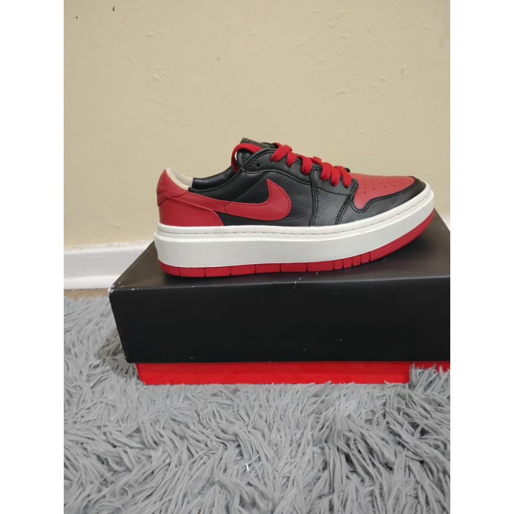 Nike Air Jordan 1 Low Elevated Bred Women Size 8 Sneakers DQ1823-006 - Picture 8 of 12